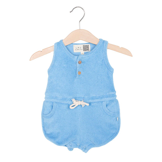 Combi courte Eponge bleu
