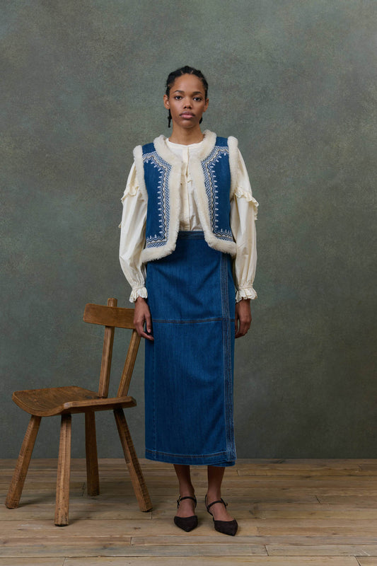 Veste réversible Figara denim