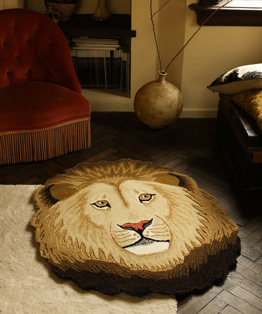 Tapis grande Tête Lion ( Attention cet article est uniquement disponible en click&collect)