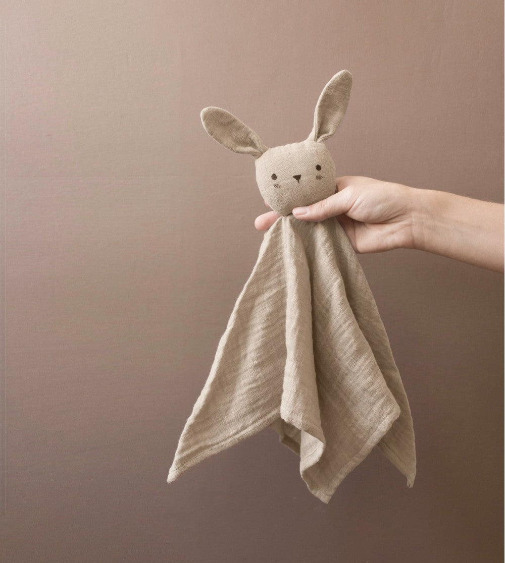 Doudou lange lapin sable
