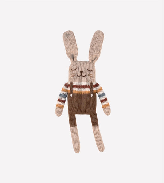 Doudou lapin maillot arc-en-ciel