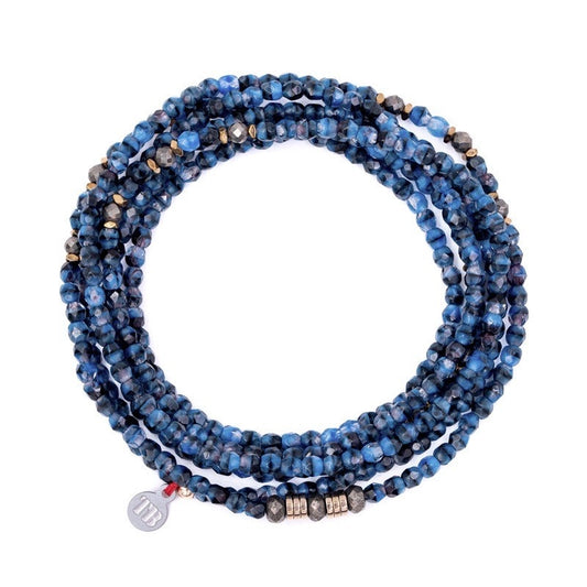 Collier Gabrielle Denim marbré