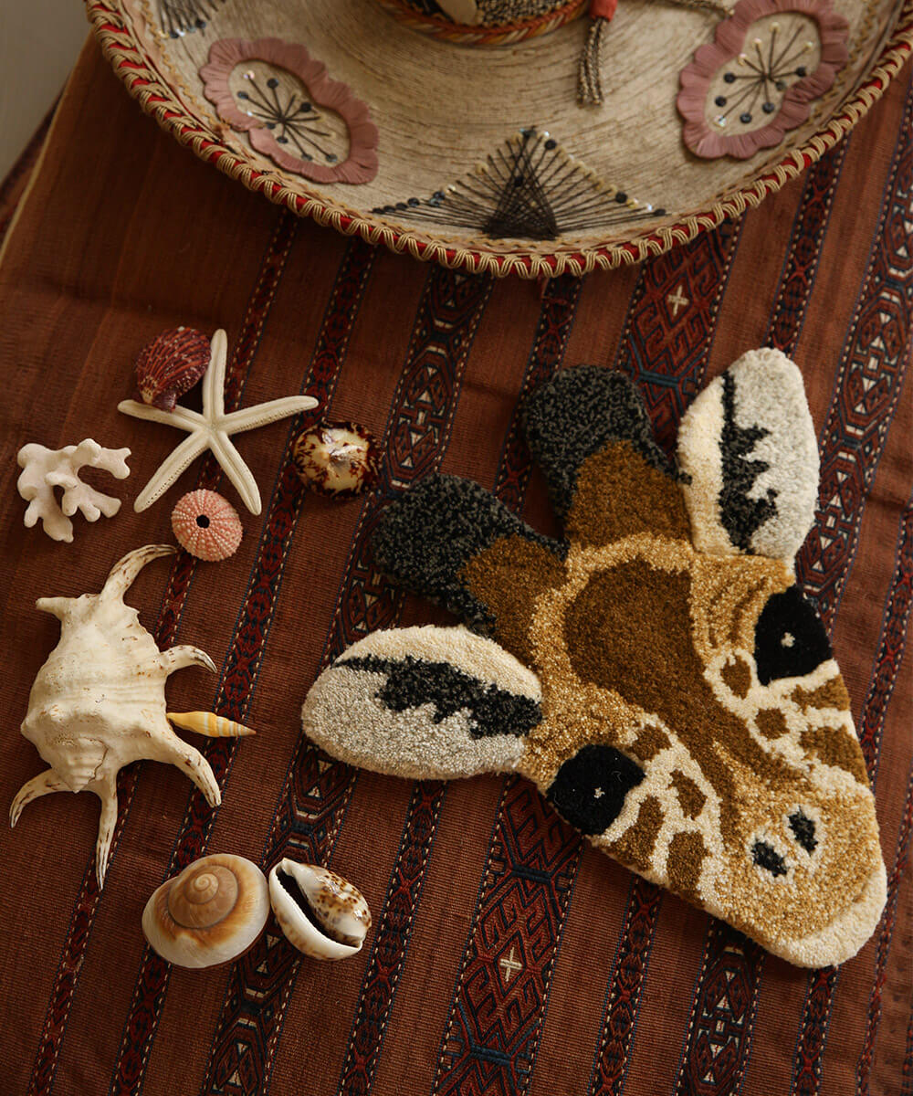 Tapis Tête Girafe