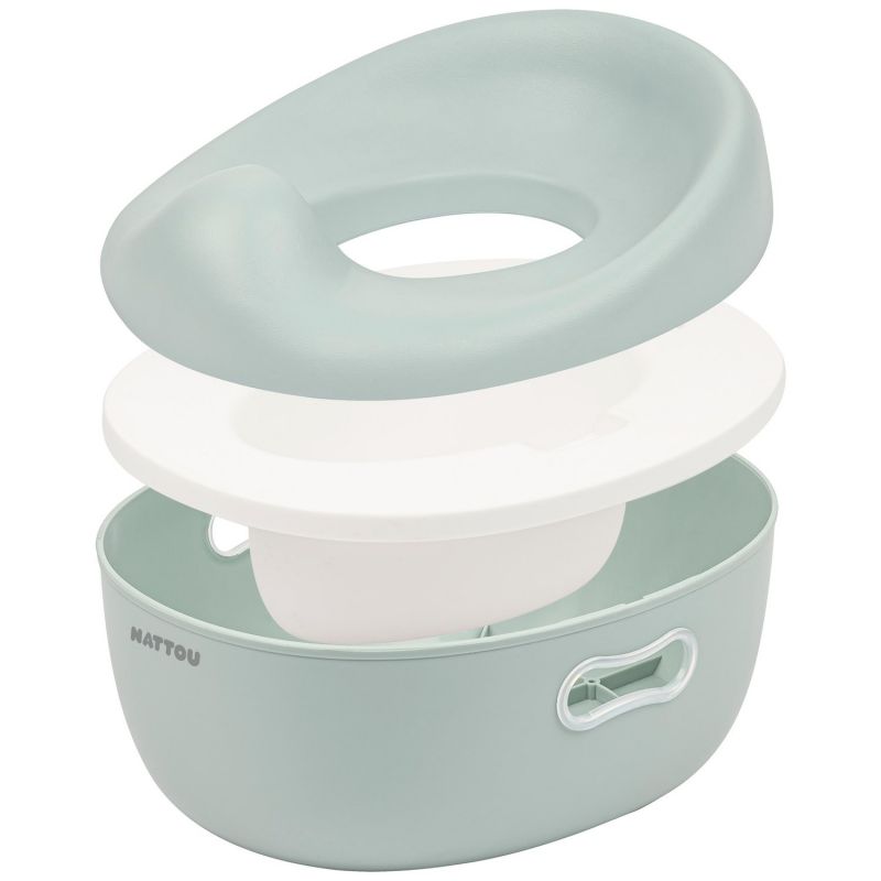 Pot d'apprentissage Potty 3 en 1 Vert Sauge