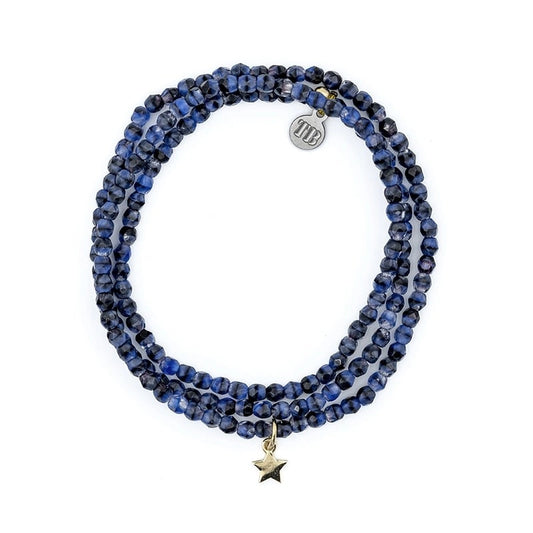 Collier Star Gold Navy